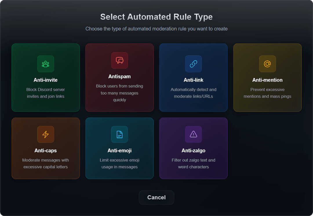 Moderation Commands Example